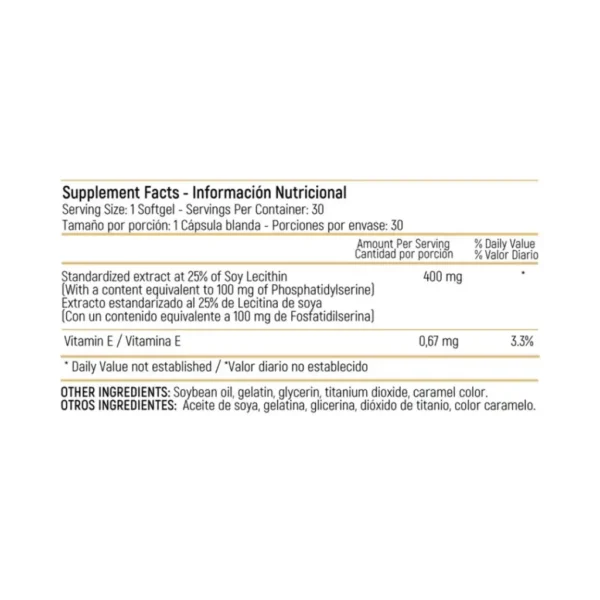 Neuro Serine Elite 30 Cap Healthy America - Imagen 2