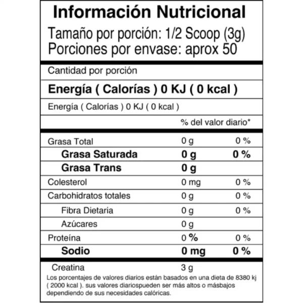 Creatina Monohidratada 150 Gr IMN - Imagen 2