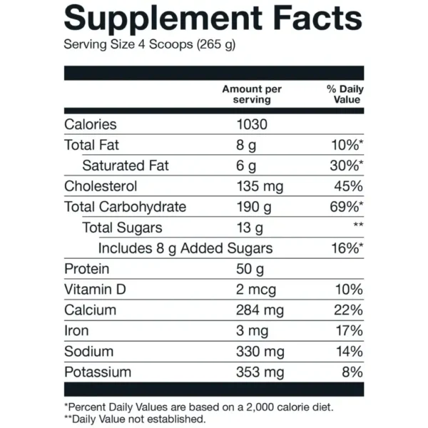 Proteína Mass Gainer 6 Lb Basic - Imagen 2